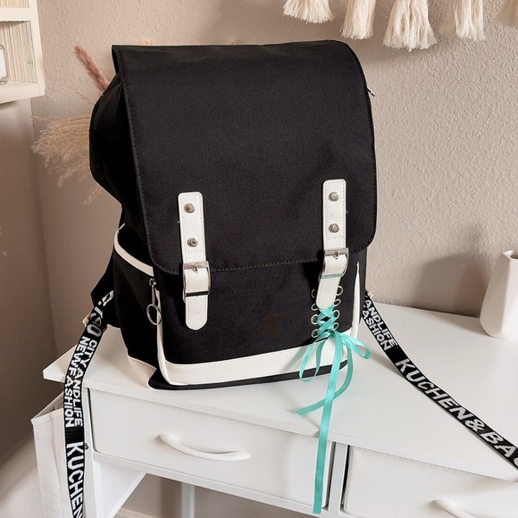 Kuchen & Bags 1980 Handbags - Black and White Women's Backpack